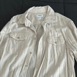 Sonoma Light Beige Button-Up Shirt